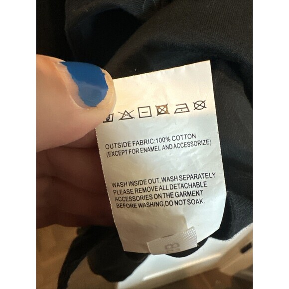 A02 Toby Black Meow Space Short Sleeve Pullover Small W/staps NWOT - Picture 8 of 10